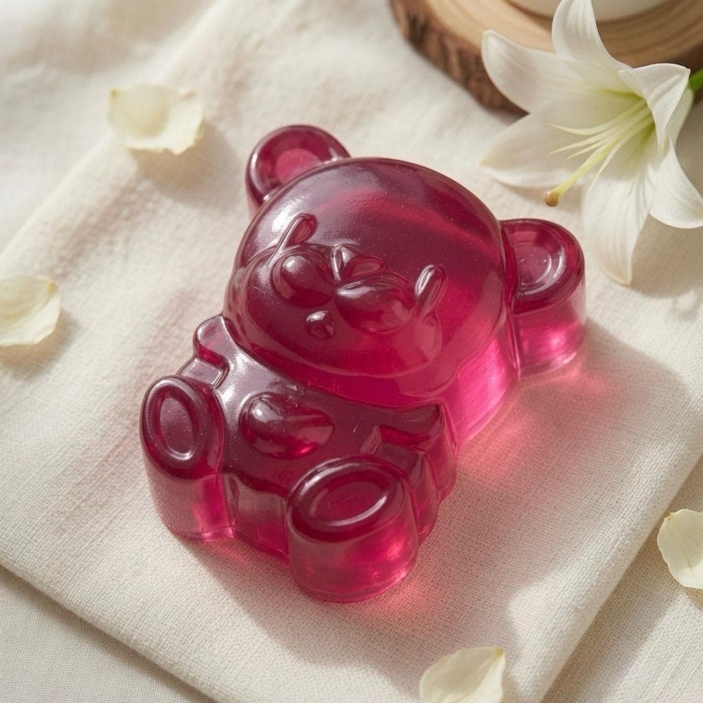 Bruno the Bear · Ginger Lily Glow handmade floral soap bar — Florush