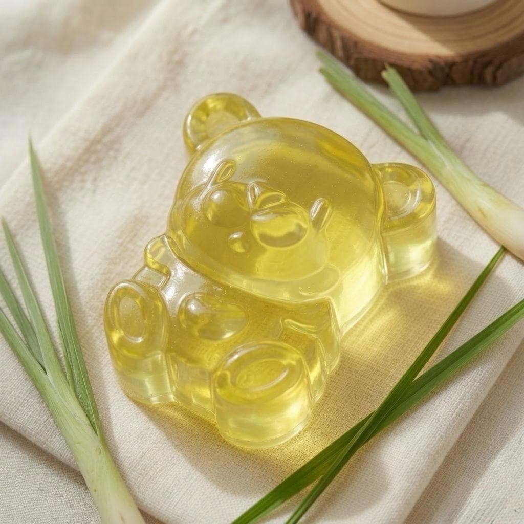 Bruno the Bear · Lemongrass Sunrise handmade soap bar — Florush