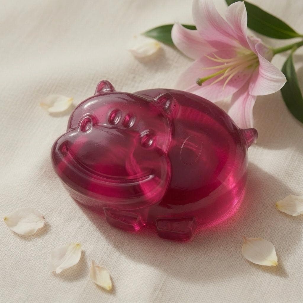Hippy the Hippo · Ginger Lily Glow handmade floral soap bar — Florush