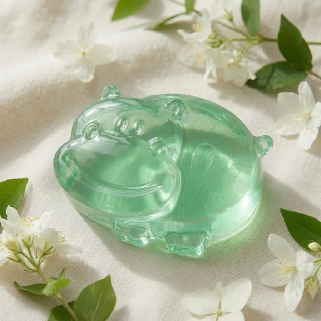 Hippy the Hippo · Jasmine Whisper handmade floral soap bar — Florush