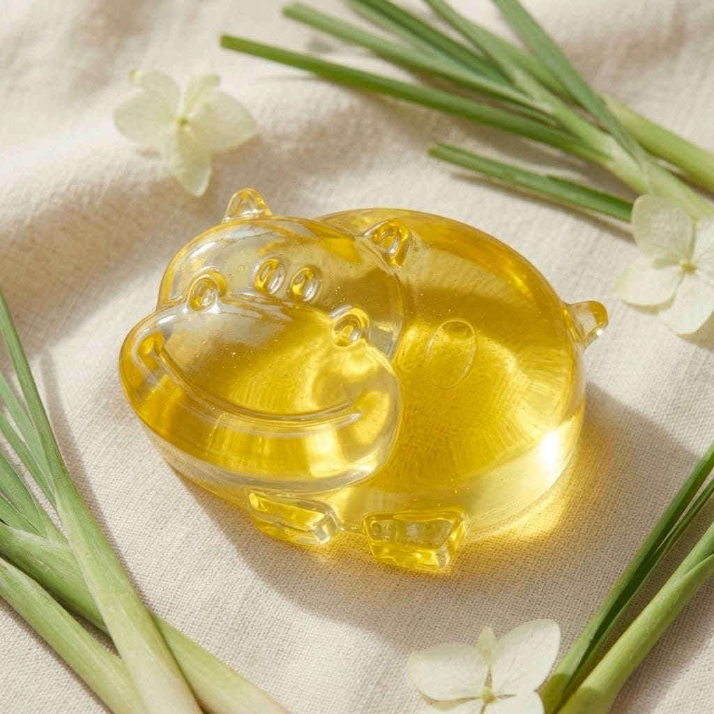 Hippy the Hippo · Lemongrass Sunrise handmade soap bar — Florush