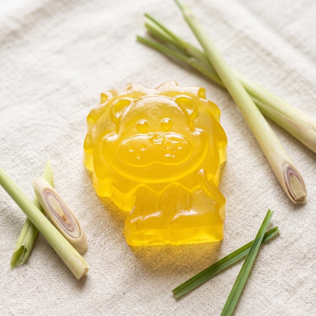 Leo the Lion · Lemongrass Sunrise handmade soap bar — Florush